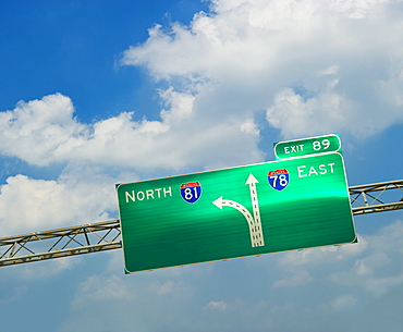 Interstate road sign