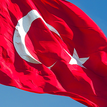 Turkey, Istanbul, Turkish flag