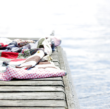 Blanket on dock