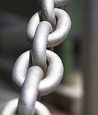 Close up of metal chain