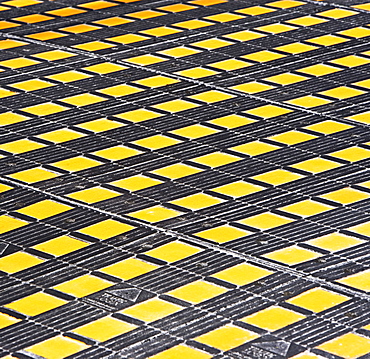 Full frame yellow and black checkerboard