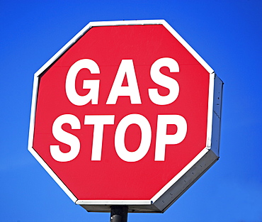 gas stop sign