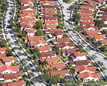 aerial of housing community