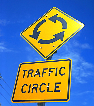 Low angle view of street sign