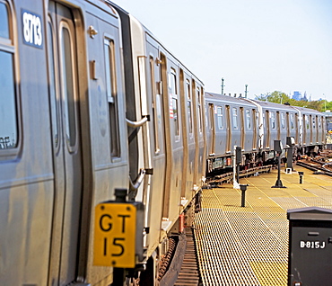 Subway train, New York City, New York, United States