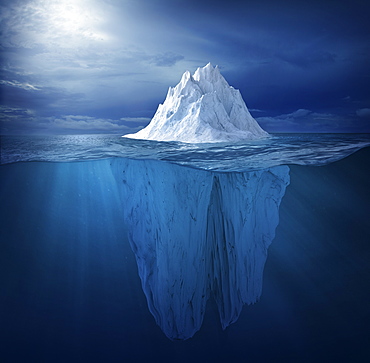 Iceberg in ocean