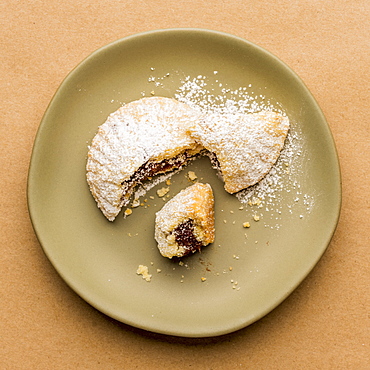 Greek Fig cookie on plate