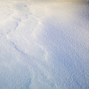 Closeup of snow with texture