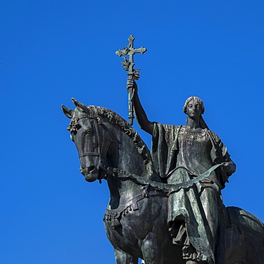 Statue on monument to Constitution of 1812, Cadiz, Spain