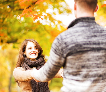 Couple in Central Park, USA, New York State, New York City