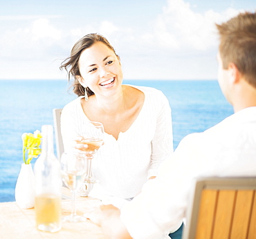 Studio Shot of couple at honeymoon