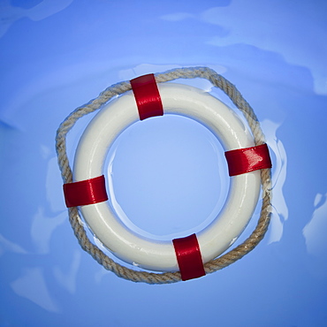 Ring buoy in water