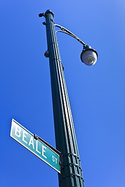 Beale Street sign and lamp post