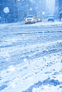 Snow covered street