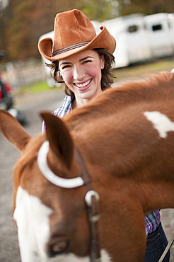 Woman with horse