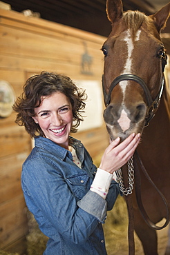 Woman and horse