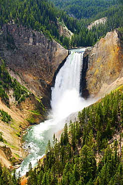 Scenic mountain waterfalls