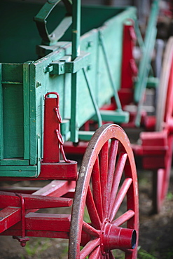 A farm wagon in Smoky Mountain National Park