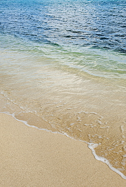 Beach and clear ocean water