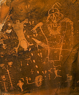 Woman giving birth petroglyph, Utah