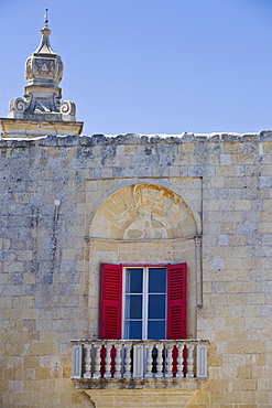 Window of old building, Mdina, Malta