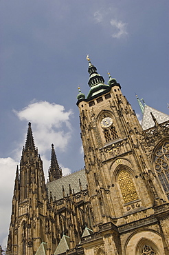 Low angle view of historical cathedral