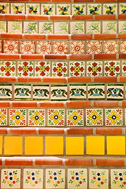 Close up of decorative tile