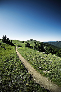 Track through mountains