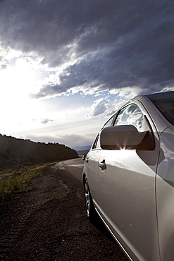 Car on road