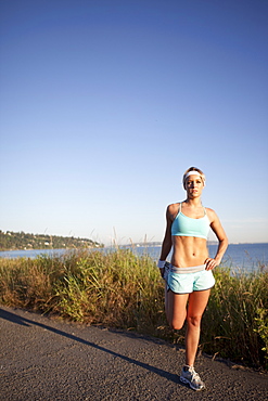 Runner stretching