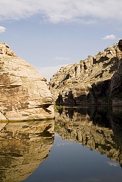 Lake and geologic formation