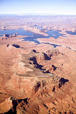 High angle view of Arizona desert