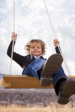 Child on swing