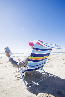 Reading at the beach