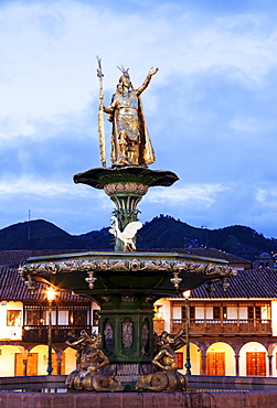 Statue of Pachacutec, Cuzco, Peru