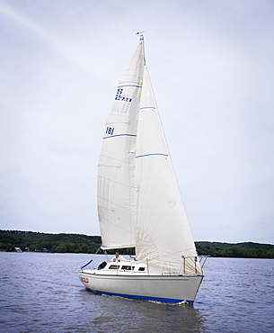 Sailboat on water