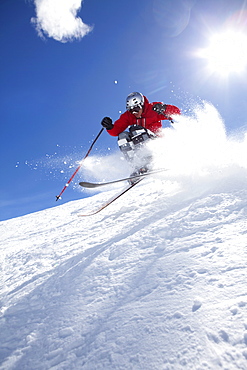 USA, Colorado, Telluride, Downhill skiing