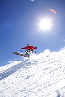 USA, Colorado, Telluride, Downhill skiing