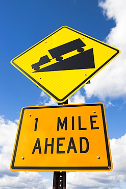 Low angle view of road sign