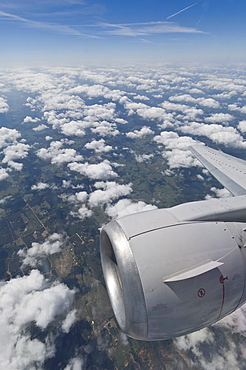 Airplane in sky