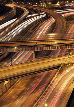 Light trail, Chicago, Illinois