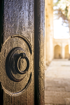 Door knocker on Cathedral of Almeria, Almeria, Spain