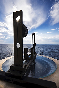 View of compass, Mediterranean Sea, Mediterranean
