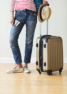 Woman ready to go on vacations