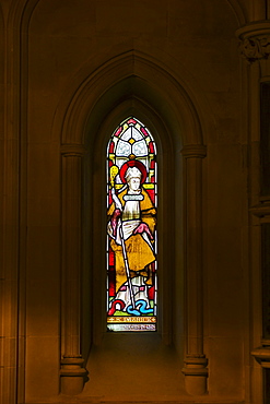 Stained glass window in Christ Church Cathedral