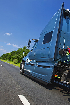 Transport truck on highway