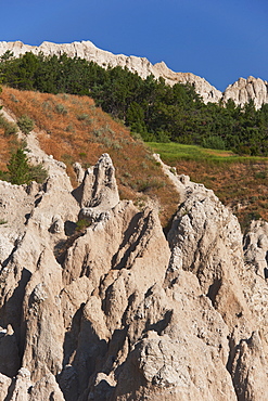 USA, South Dakota, Mountain in Badlands National Park
