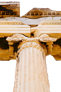 Greece, Athens, Acropolis, Ionic column of Erechtheum