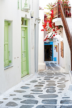 Greece, Cyclades Islands, Mykonos, Traditional building exteriors