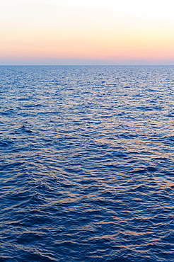 Aegean Sea horizon at sunset